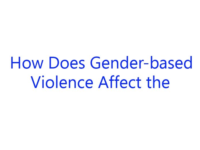 How Does Gender Based Violence Affect the Community in South Africa