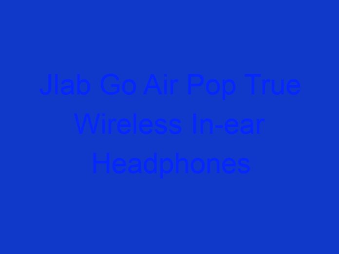 Jlab Go Air Pop True Wireless in Ear Headphones