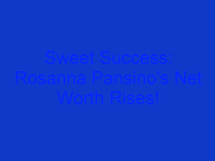 Sweet Success: Rosanna Pansino's Net Worth Rises!