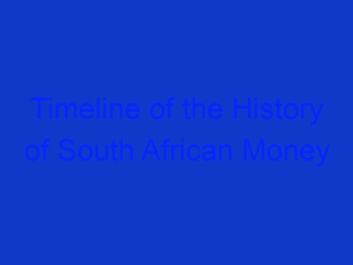 Timeline of the History of South African Money from 1782 to 2020