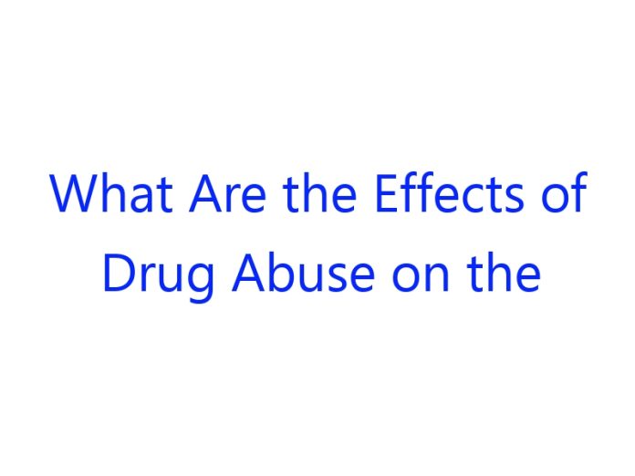 What Are the Effects of Drug Abuse on the Community