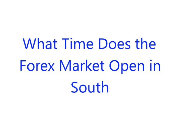 What Time Does the Forex Market Open in South Africa