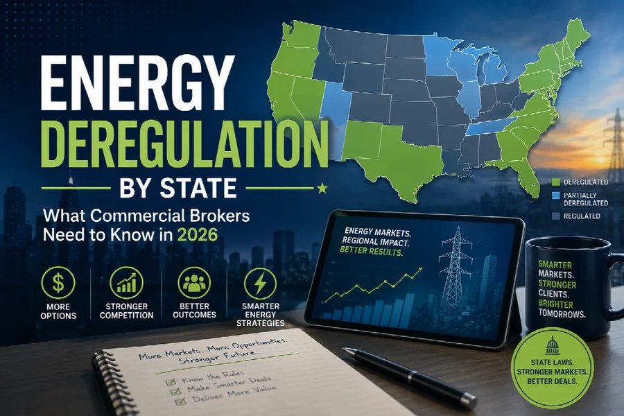 Energy Deregulation by State: What Commercial Brokers Need to Know in 2026 Deregulation