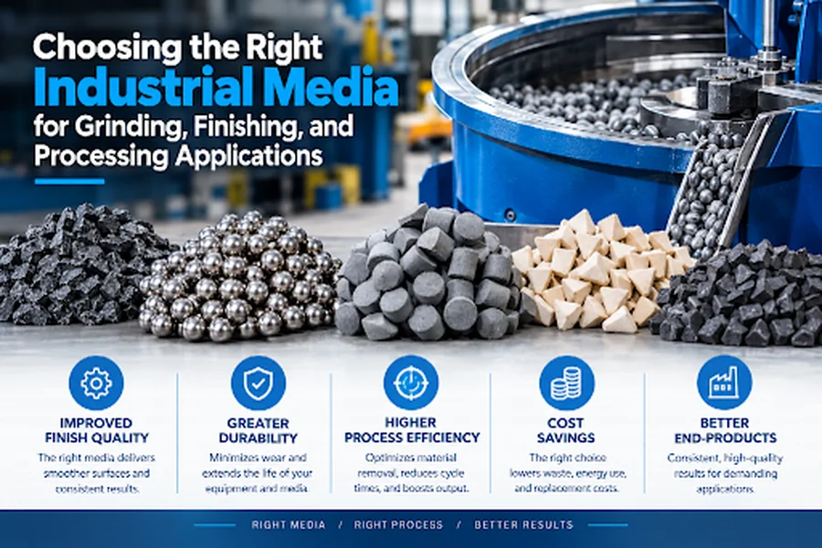 Choosing the Right Industrial Media for Grinding, Finishing, and Processing Applications Applications